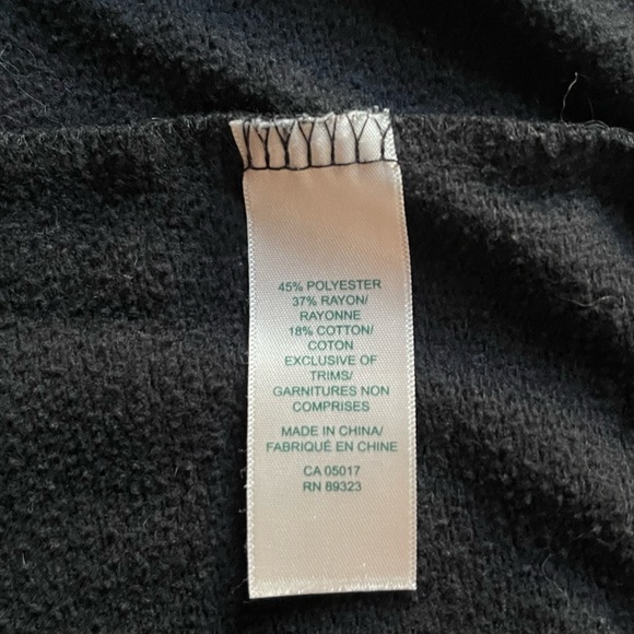 Vintage Roots Black Open Cardigan Sweatshirt Size M - Picture 8 of 12